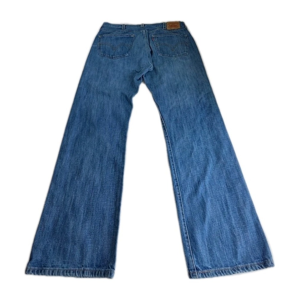 Levis 501 Jeans Mens 38X30 Blue Regular Fit Button Fly Denim - Picture 4 of 8